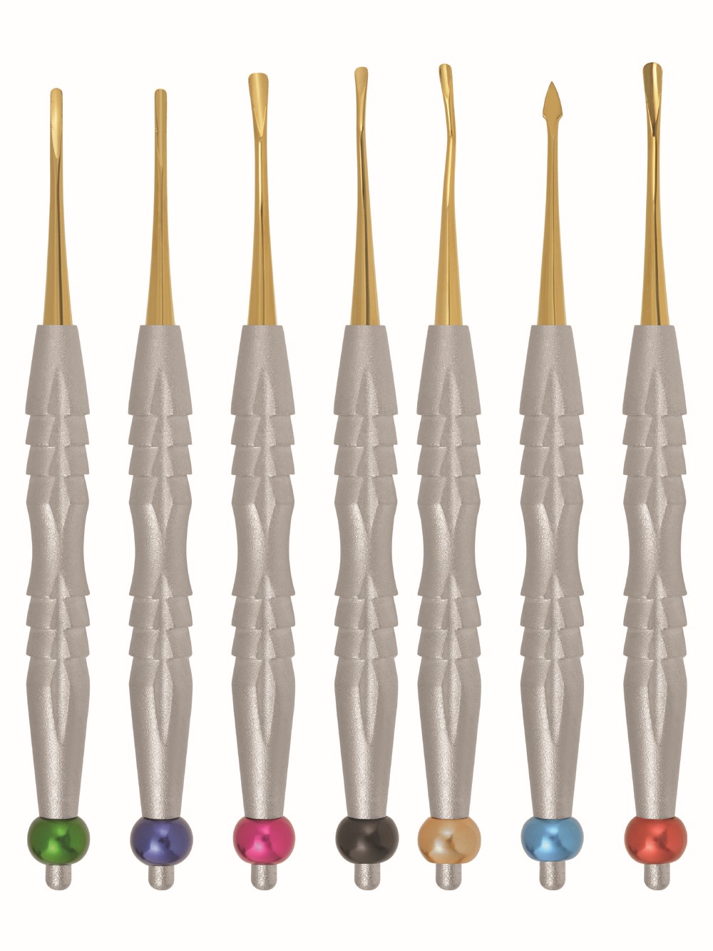 68 Gold-Coated Sinus Lift Elevator and Curette Set - Imagen 1