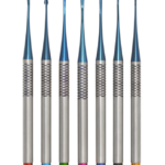 7-Piece Dental Surgical Curette & Sinus Lift Instrument Set (Blue Titanium Coated)