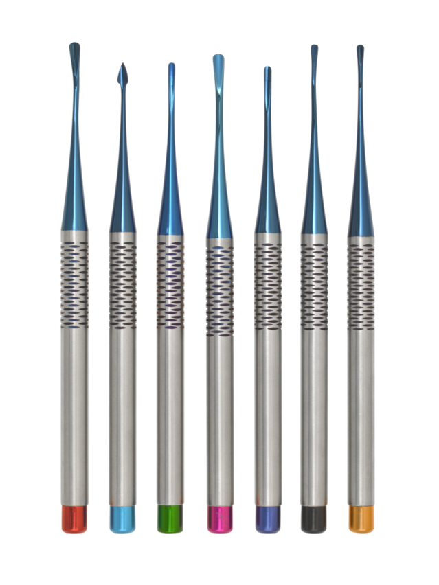 Screenshot 2026-08-15 204257 7-Piece Dental Surgical Curette & Sinus Lift Instrument Set (Blue Titanium Coated) - Imagen 1