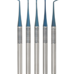 Spear-Point Dental Osteotome & Bone Expander Set (Blue Titanium Coated)