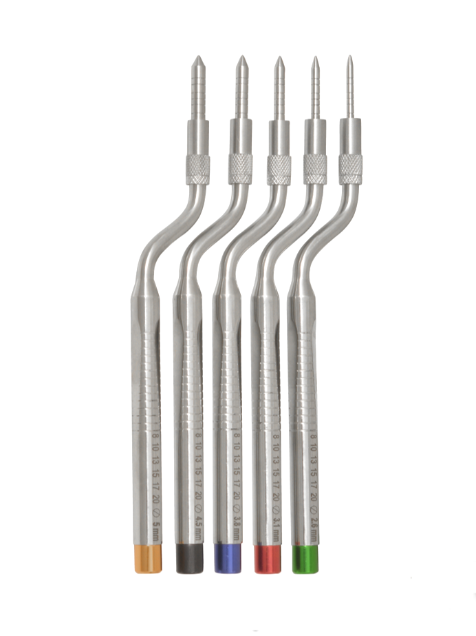 Screenshot 2026-08-15 204544 Offset Dental Osteotome Set with Color-Coded Handles (Ø 2.6mm - 5.0mm) - Imagen 1